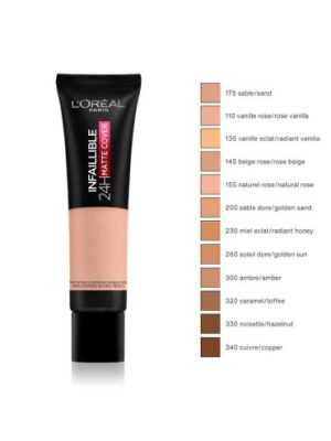 L'oreal infallible fondotinta 24h matte cover 145 beige rosè