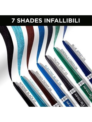 l'oreal infallible 36H matita gel automatica 007 turquise faux fur