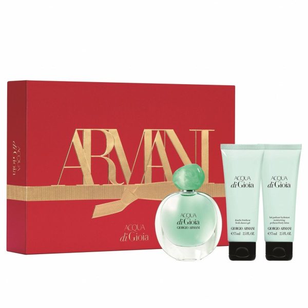 ARMANI acqua di gioia cofanetto edp 100ml + latte corpo 75ml + bagnoschiuma 75ml