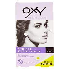 OXY STRISCIE DEPILATORIE VISO 20+10 GRATIS