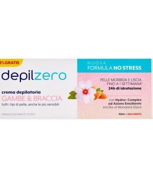 DEPILZERO CREMA DEPILATORIA GAMBE E BRACCIA CON OLIO MANDORLE 200ML
