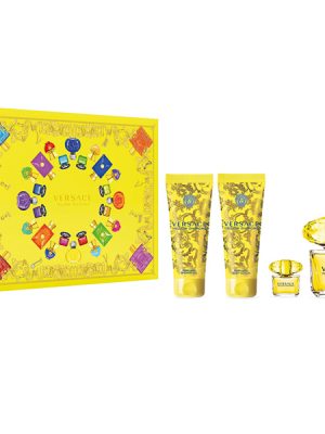 VERSACE yellow diamond cofanetto 90 ML EDT + 100 ML Body Lotion + 100 ML Shower Gel + 5 ML EDT