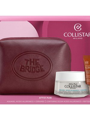 COLLISTAR cofanetto the bridge attivi puri acidi ialuronico crema 50ml + occhi 5ml + beauty