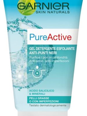GARNIER PURE ACTIVE gel detergente esfoliante anti punti neri