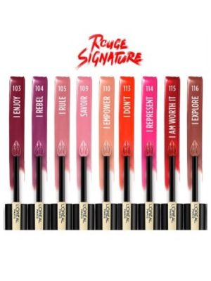 L'OREAL Paris Rouge Signature Matte Liquid Lipstick 112 Achieve