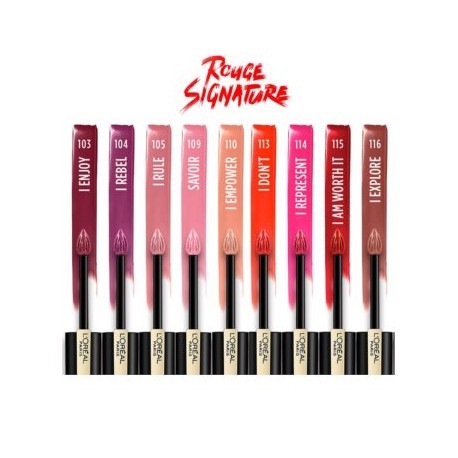 L'OREAL Paris Rouge Signature Matte Liquid Lipstick 112 Achieve