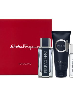 FERRAGAMO cofanetto eau de toilette 100ml + gel shampoo 100ml + edt 10ml