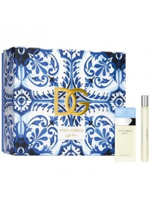 D&G LIGHT BLUE COFFRET EDT 25ML + TRAVEL SRAY EDT 10ML