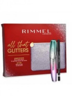 RIMMEL ALL THAT GLITTERS COFFRET MASCARA EFFETTO EXTENSI+ MATITA OCCHI
