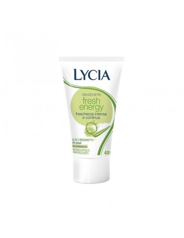LYCIA DEO CREMA FRESH ENERGY ALOE E BARGAMOTTO 48 H 40 ML