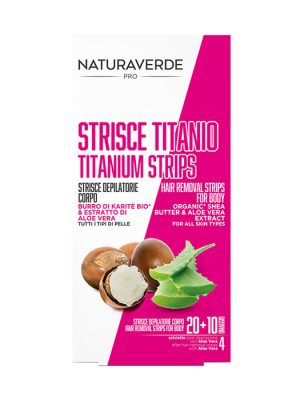 NATURAVERDE STRISCE COTONE DEPILATORIE CORPO 20 PZ + 4 SALVIETTE