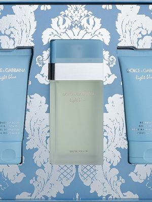 D&G LIGHT BLUE COFFRET EDT 50ML + B/L 50ML + S/G 50ML
