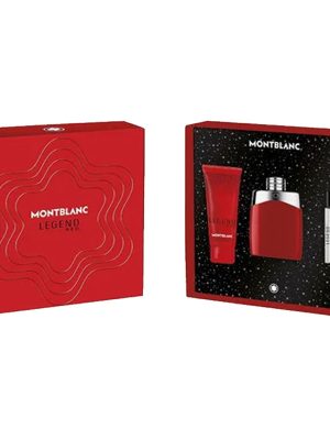 MONTBLANC legend red cofanetto eau de parfum 100ml+eau de parfum 7,5ml+gel  doccia 100ml