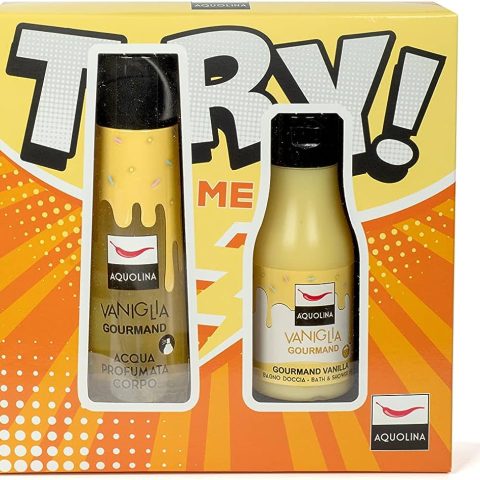 AQUOLINA cofanetto vaniglia acqua profumata 150ml+bagnodoccia 125ml
