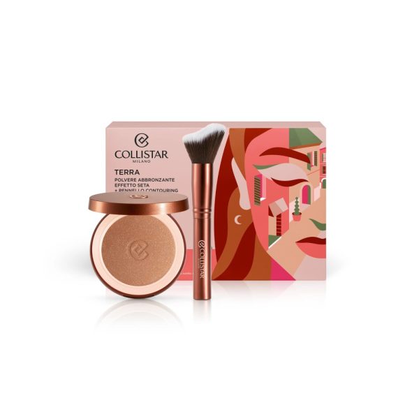 COLLISTAR cofanetto terra 4,4 +pennello contouring